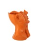 Cache-pot femme en polyrésine orange 21x20x27.5 cm Cache-pot femme en polyrésine orange 21x20x27.5 cm