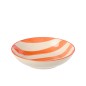 Assiette creuse en céramique orange 20x20x5 cm Assiette creuse en céramique orange 20x20x5 cm