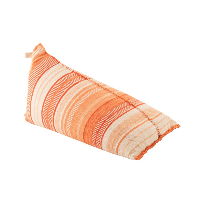 Pouf a forma di pera in cotone beige 150x100x40 cm