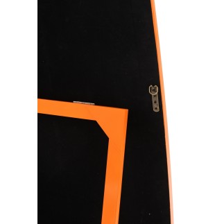 Espelho retangular com base em madeira laranja  80x7x180 cm