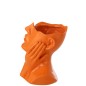 Macetero Mujer de poliresina naranja 21 x 20 x 27,5 cm