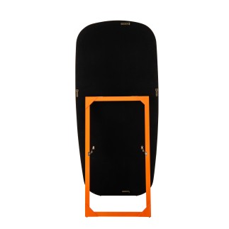 Espelho retangular com base em madeira laranja  80x7x180 cm