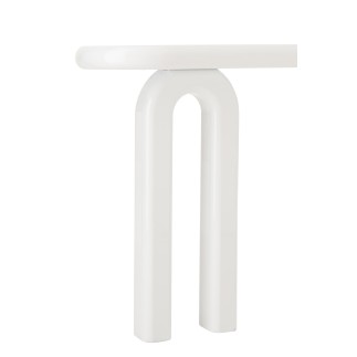 Consola de madera blanca 120 x 35 x 80 cm