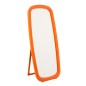 Espelho retangular com base em madeira laranja 80x7x180 cm Espelho retangular com base em madeira laranja 80x7x180 cm