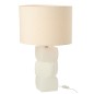 Lampe de table en verre blanc 32x32x62 cm Lampe de table en verre blanc 32x32x62 cm