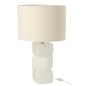Lampe de table en verre blanc 32x32x62 cm Lampe de table en verre blanc 32x32x62 cm
