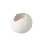 Vaso irregular em cerâmica branca 20x20x17,5 cm Vaso irregular em cerâmica branca 20x20x17,5 cm