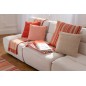 Coussin carré en coton beige 60x60x15 cm Coussin carré en coton beige 60x60x15 cm