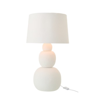 Lampe de table en céramique blanc 38x38x67 cm