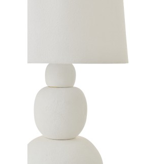 Lampe de table en céramique blanc 38x38x67 cm