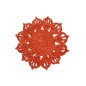Sous-plat tournesol en jute orange 20x20x0.5 cm Sous-plat tournesol en jute orange 20x20x0.5 cm