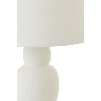 Lampe de table en céramique blanc 15x15x32 cm
