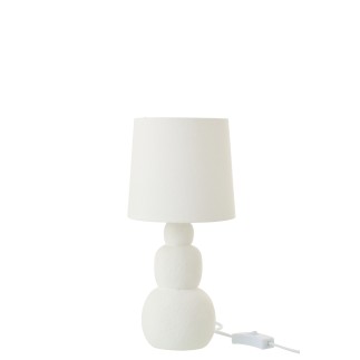 Lampe de table en céramique blanc 15x15x32 cm