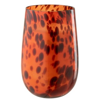 Vela 230H en vaso naranja 20x20x32,5 cm