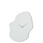 Horloge irrégulière en verre blanc 55x3x64.5 cm Horloge irrégulière en verre blanc 55x3x64.5 cm