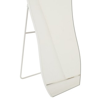 Miroir irrégulier sur pied en verre blanc 56x3x180 cm
