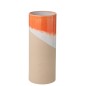 Vaso in ceramica arancione 15x15x37,5 cm Vaso in ceramica arancione 15x15x37,5 cm