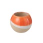 Vaso cerâmica laranja 16x16x13 cm Vaso cerâmica laranja 16x16x13 cm