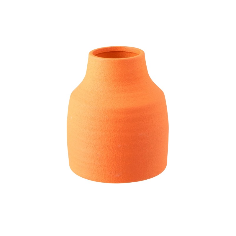 Vase en céramique orange 20x20x23 cm