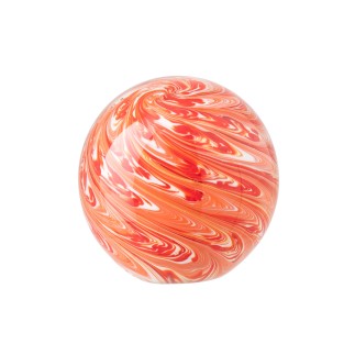 Pisapapeles bola de cristal naranja 12 x 12 x 12 cm