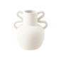 Vase 2 anses en céramique blanc 20x16.5x21 cm Vase 2 anses en céramique blanc 20x16.5x21 cm