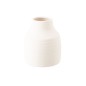 Vase en céramique blanc 20x20x23 cm