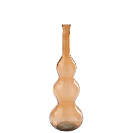 Vaso de vidro laranja 33x33x100 cm