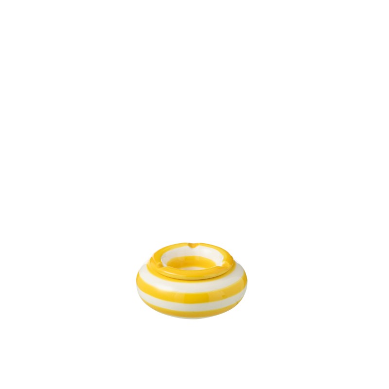 Posacenere in ceramica giallo 11x11x5 cm Posacenere in ceramica giallo 11x11x5 cm