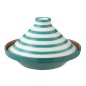 Piatto tajine in ceramica blu mare 20x20x28 cm Piatto tajine in ceramica blu mare 20x20x28 cm