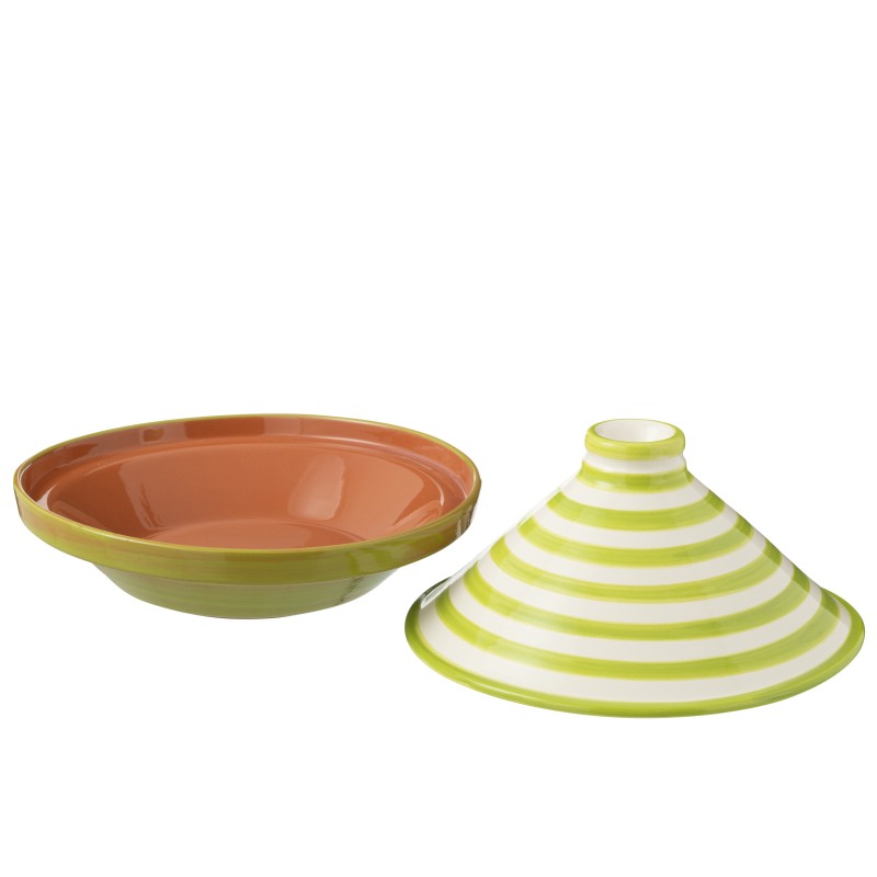 Piatto tajine in ceramica verde chiaro 20x20x28 cm Piatto tajine in ceramica verde chiaro 20x20x28 cm