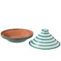 Piatto tajine in ceramica blu mare 20x20x28 cm Piatto tajine in ceramica blu mare 20x20x28 cm