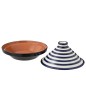 Plat à tajine en céramique bleu marine 20x20x28 cm Plat à tajine en céramique bleu marine 20x20x28 cm