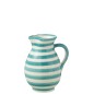 Carafe en céramique bleu mer 17x17x21 cm Carafe en céramique bleu mer 17x17x21 cm