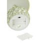 Lampada da tavolo a LED in vetro e metallo verde 13,5x13,5x15,7 cm