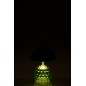 Lampada da tavolo a LED in vetro e metallo verde scuro 13,5x13,5x15,7 cm Lampada da tavolo a LED in vetro e metallo verde scuro 13,5x13,5x15,7 cm