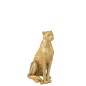 Estatua de leopardo en poliresina dorada 39 x 25 x 60,5 cm Estatua de leopardo en poliresina dorada 39 x 25 x 60,5 cm