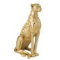 Statua leopardo in poliresina dorata 55x36x88 cm Statua leopardo in poliresina dorata 55x36x88 cm