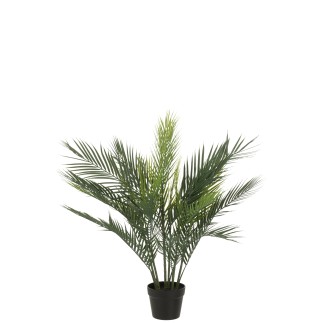 Palmier artificiel dans pot en plastique vert 65x60x93 cm