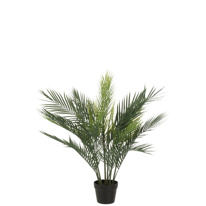 Palmeira artificial em vaso de plástico verde 65x60x93 cm Palmeira artificial em vaso de plástico verde 65x60x93 cm