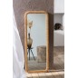 Espelho com moldura em madeira bege 48x3x122,5 cm Espelho com moldura em madeira bege 48x3x122,5 cm