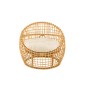 Cadeira com almofada em rattan natural bege 79x84x67 cm Cadeira com almofada em rattan natural bege 79x84x67 cm
