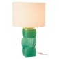 Lampe de table en verre vert 32x32x62 cm Lampe de table en verre vert 32x32x62 cm