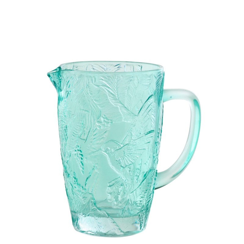 Garrafa de água em vidro azul 19x12,5x19,5 cm Garrafa de água em vidro azul 19x12,5x19,5 cm