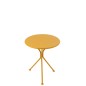 Mesa de jardín trípode de metal amarillo 45 x 45 x 50 cm Mesa de jardín trípode de metal amarillo 45 x 45 x 50 cm