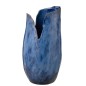 Jarrón de cerámica azul 24 x 24 x 46 cm Jarrón de cerámica azul 24 x 24 x 46 cm