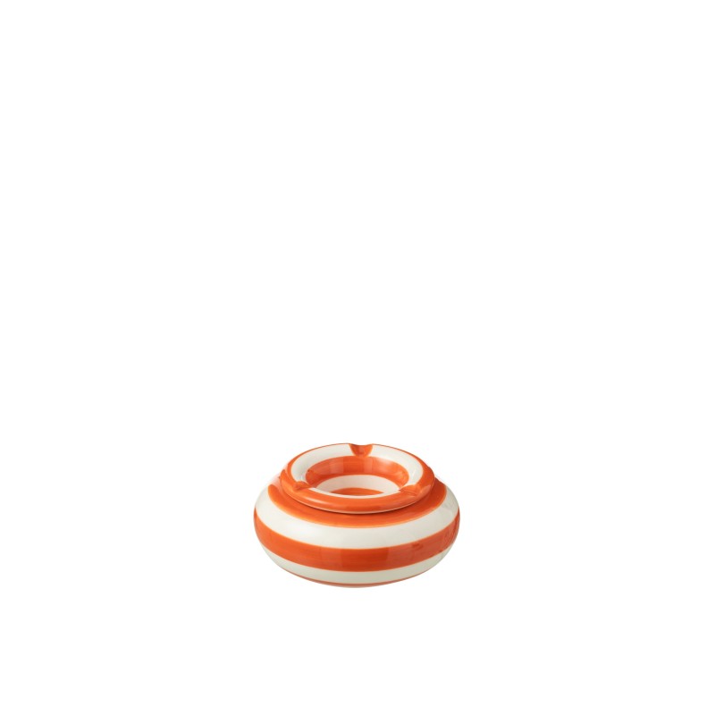 Cinzeiro em cerâmica laranja 11x11x5 cm Cinzeiro em cerâmica laranja 11x11x5 cm