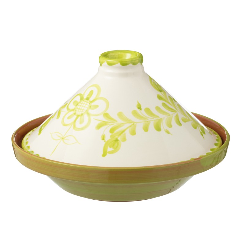 Plat à tajine en céramique verte 20x20x28 cm Plat à tajine en céramique verte 20x20x28 cm