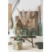 Vase dame jeanne en verre vert 27x27x42.5 cm Vase dame jeanne en verre vert 27x27x42.5 cm
