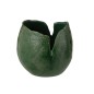 Jarrón de cerámica verde 20 x 19 x 19,5 cm Jarrón de cerámica verde 20 x 19 x 19,5 cm
