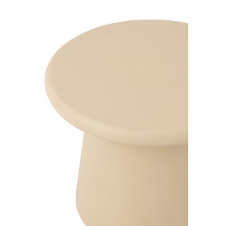 Mesa de centro de madera contrachapada beige 51 x 51 x 46 cm